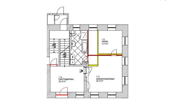 Grundriss Ferienwohnung Talwächter Grundriss Talwächter