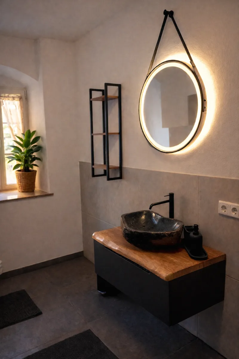 Badezimmer der Ferienwohnung Talwächter Badezimmer der Ferienwohnung Talwächter