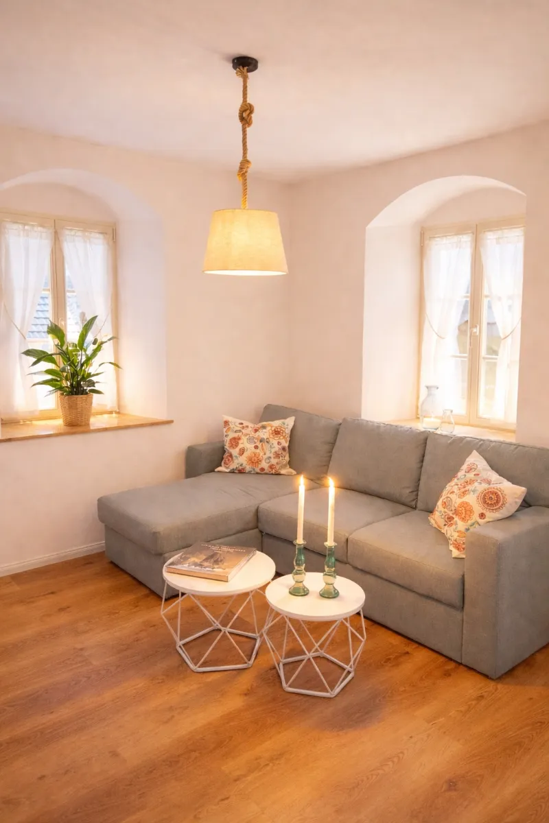 Wohnzimmer der Ferienwohnung Talwächter Wohnzimmer der Ferienwohnung Talwächter